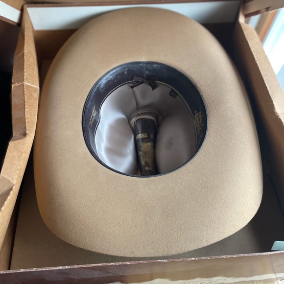 VINTAGE 70’s DOBBS WEST HAT 7 1/2. Original box - Picture 7 of 11